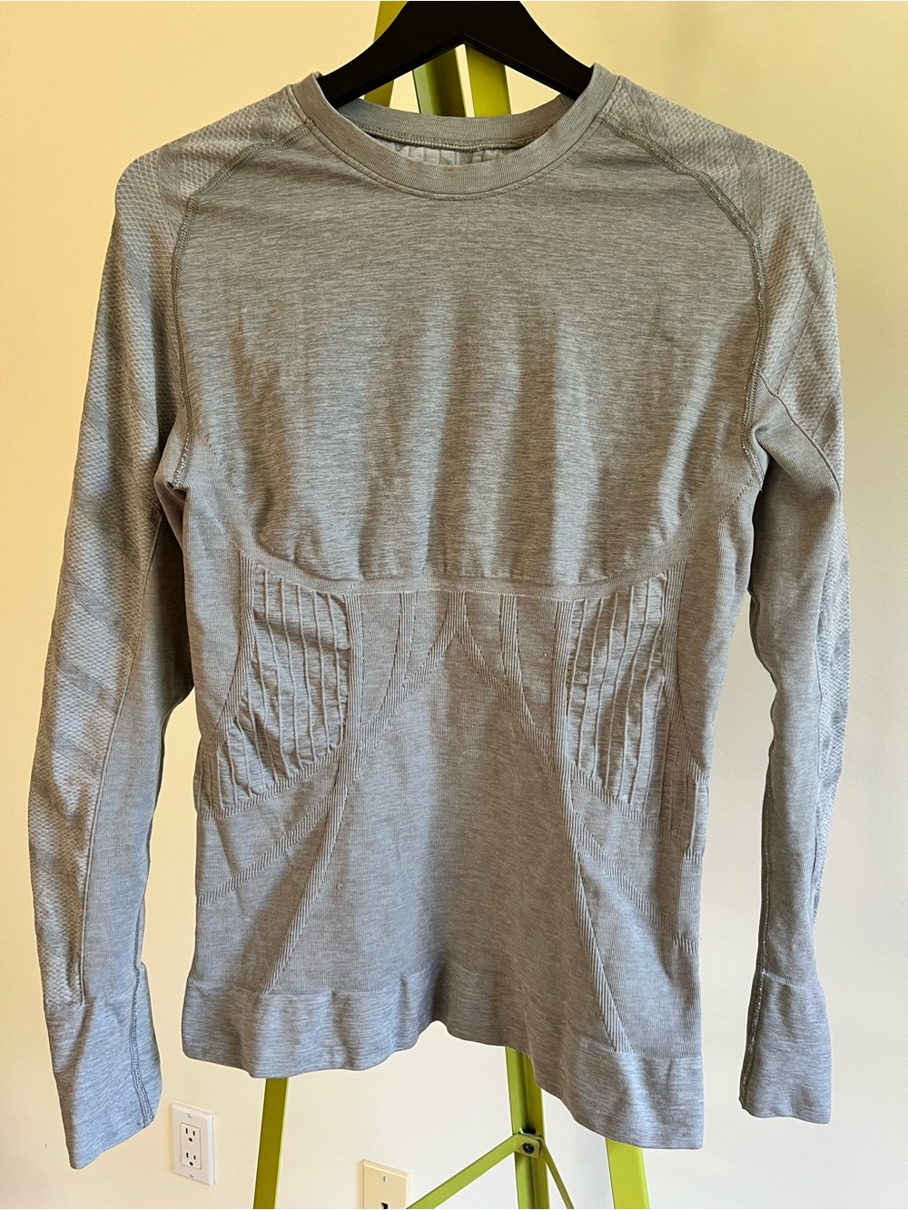 Blanqi Maternity Long Sleeve Contour Baselayer Sport Support Gray size XL